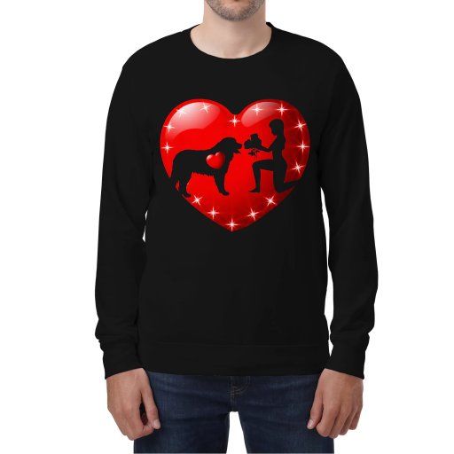 Bernese Mountain New Valentine Classic Sweatshirt 